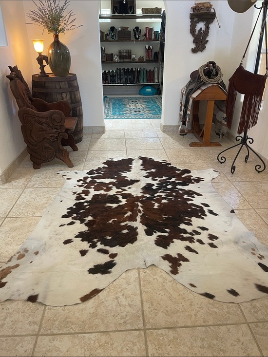 Sunshine Cowhides Other - Sunshine Cowhides Rug - Speckled Brown & White 80x76